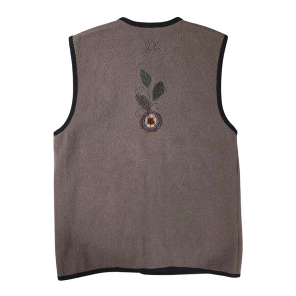 VINTAGE JENNIFER ARTCLOTHS WOOL VEST - Picture 5 of 7